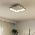 Eglo - LED Димируем плафон LORETELLO LED/12W/230V бял + дистанционно управление