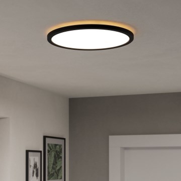 Eglo - LED Димируем плафон за баня LED/18,5W/230V 2700-6500K Ø 38,9 см IP44 черен + дистанционно управление