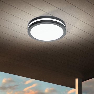Eglo - LED Димируем плафон за баня LOCANA-C LED/14W/230V Bluetooth IP44 антрацит