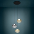 Eglo - LED димируем полилей на кабел 3xLED/5,8W/230V 2200-6500K черен/бежов/опушен + дистанционно управление