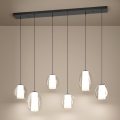 Eglo - LED димируем полилей с кабелно окачване 2xLED/7W/230V + 4xLED/5,5W + 6xLED/1,6W 2200-6500K черен хром