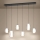 Eglo - LED димируем полилей с кабелно окачване 2xLED/7W/230V + 4xLED/5,5W + 6xLED/1,6W 2200-6500K черен хром