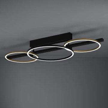 Eglo - LED Димируем полилей за повърхностен монтаж 2xLED/12,5W/230V + LED/15,5W 3000K черен