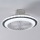 Eglo - LED Димируем таванен вентилатор LED/25,5W/230V бял/сив 2700-6500K + дистанционно управление