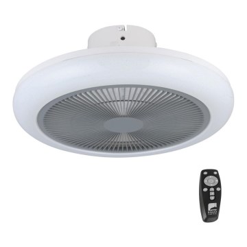 Eglo - LED Димируем таванен вентилатор LED/25,5W/230V сив + дистанционно управление