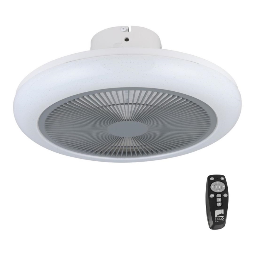 Eglo - LED Димируем таванен вентилатор LED/25,5W/230V сив + дистанционно управление