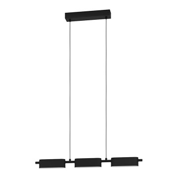 Eglo - LED Димируем висящ полилей 3xLED/6,7W/230V черен