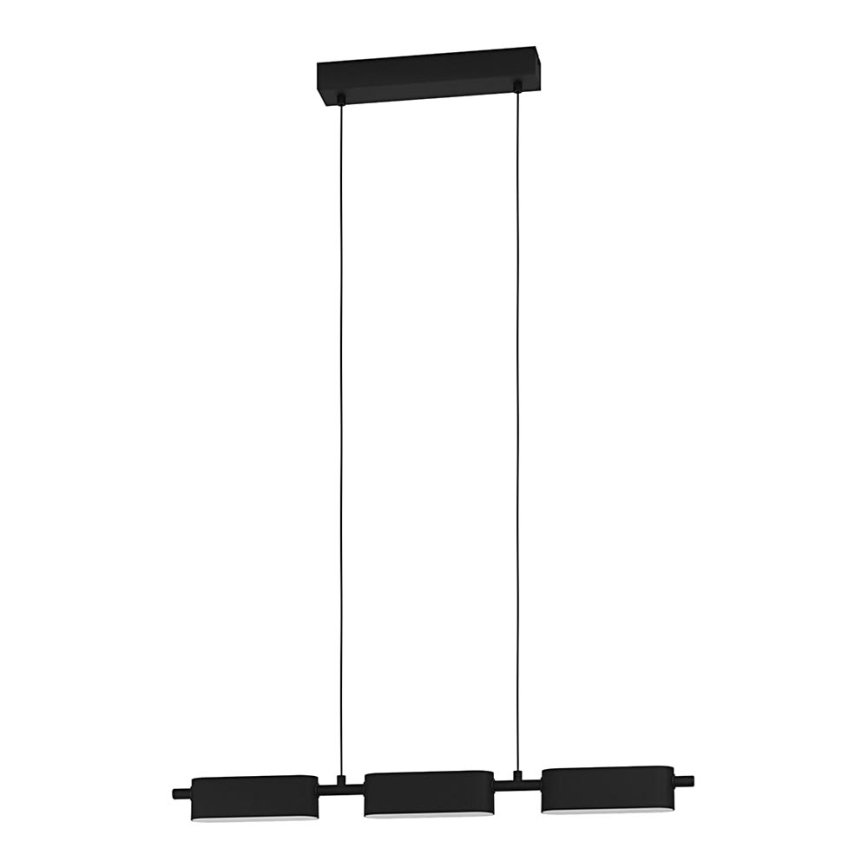 Eglo - LED Димируем висящ полилей 3xLED/6,7W/230V черен