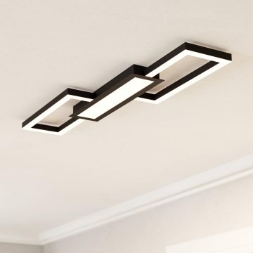 Eglo - LED Димируема лампа LED/37W/230V 3000-6500K черна + дистанционно