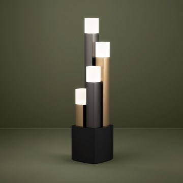 Eglo - LED Димируема настолна лампа 4xLED/3,7W/230V 3000K антрацит/златист
