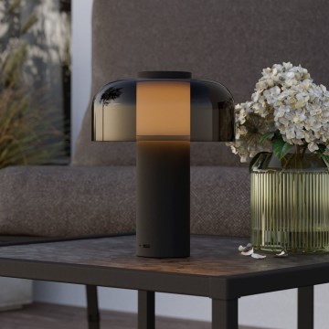 Eglo - LED Димируема сензорна екстериорна лампа LED/2,25W/5V 2400-4000K 5200 mAh IP44 черен