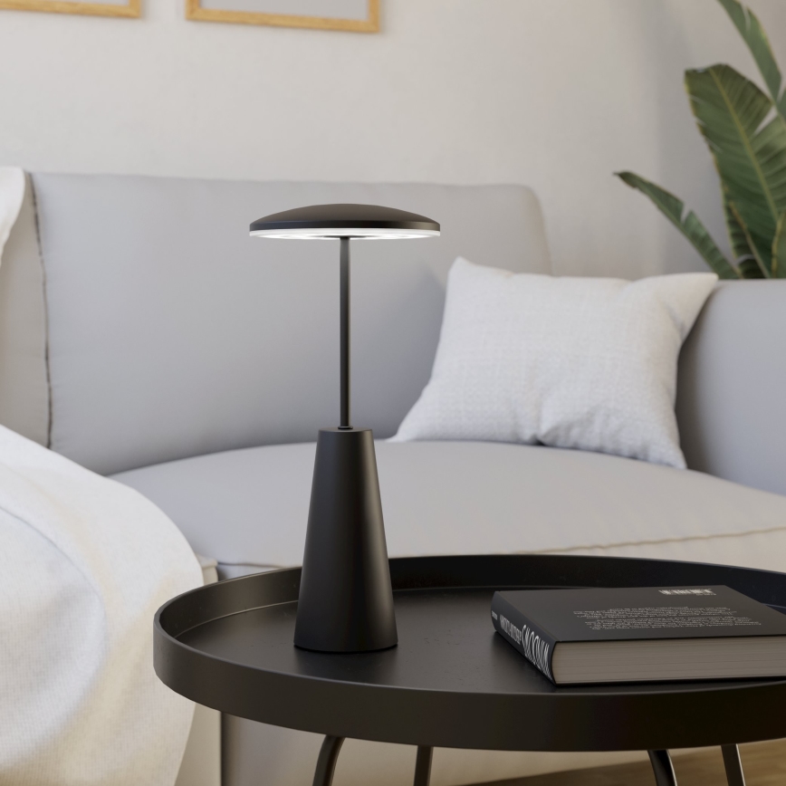 Eglo - LED Димируема сензорна екстериорна лампа LED/2,8W/5V 2400K/3000K/4000K 5200 mAh IP54 черен