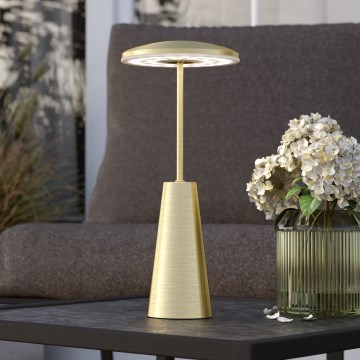 Eglo - LED Димируема сензорна екстериорна лампа LED/2,8W/5V 2400K/3000K/4000K 5200 mAh IP54 златист