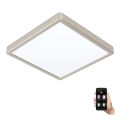 Eglo - LED димируемо таванно осветително тяло за баня LED/19,5W/230V 2700-6500K IP44 ZigBee 28,5x28,5 cm