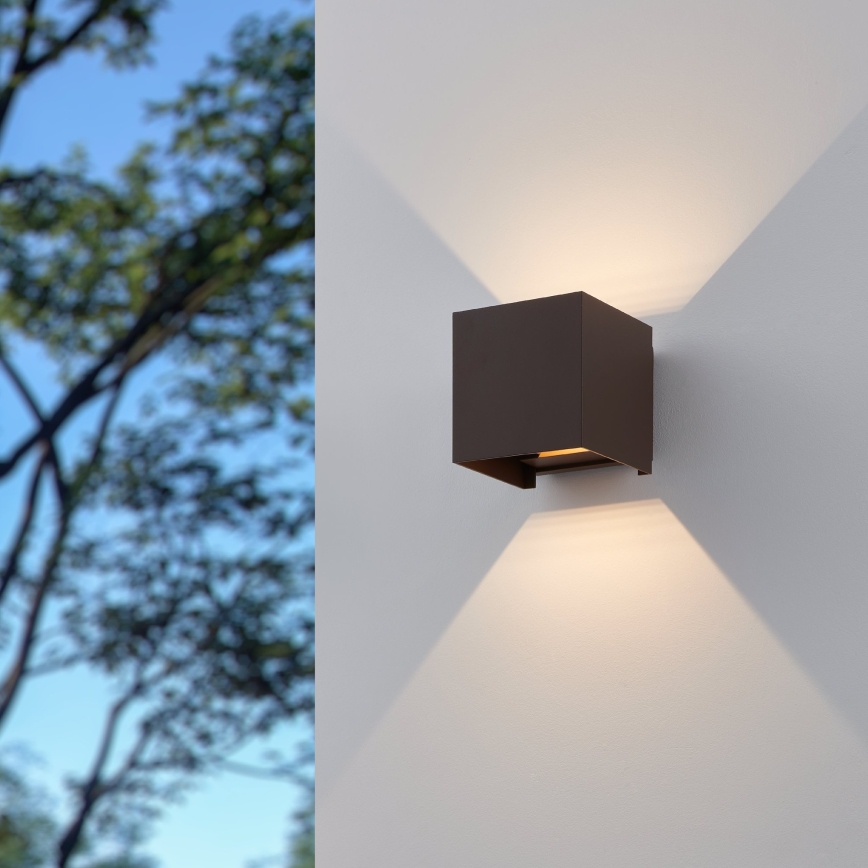Eglo - LED Екстериорен аплик 2xLED/2,8W/230V IP54 кафяв
