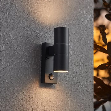 Eglo - LED Екстериорен аплик със сензор 2xGU10/3W/230V IP44