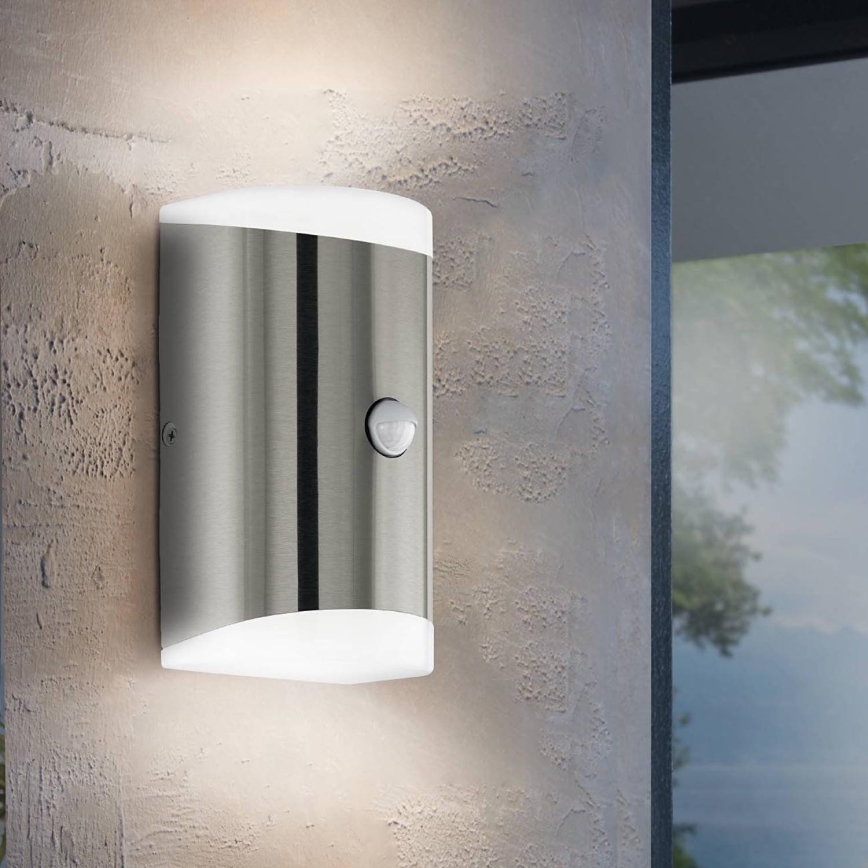 Eglo - LED Екстериорен аплик със сензор 2xGU10/4,6W/230V