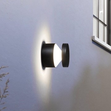 Eglo - LED Екстериорна Стенна лампа LED/11W/230V черна IP44