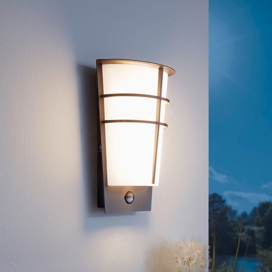 Eglo - LED Екстериорна Стенна лампа със сензор 2xLED/2,5W IP44