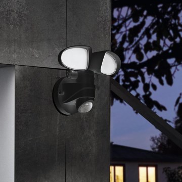 Eglo - LED Екстериорна Стенна лампа със сензор 2xLED/7,5W/230V IP44