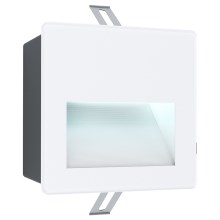 Eglo - LED Екстериорна лампа за вграждане LED/3,7W/230V IP65 бяла