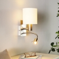 Eglo - LED гъвкаво осветително тяло 1xE27/40W+LED/3,8W бяло