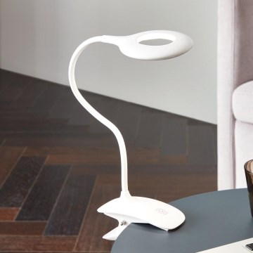 Eglo - LED Лампа с щипка 1xLED/3W/230V 500mAh бяла