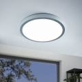 Eglo - LED Лампа за таван 1xLED/25W/230V сребърна кръг 4000K