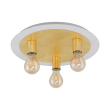 Eglo - LED Лампа за таван 3xE27/4W/230V златна