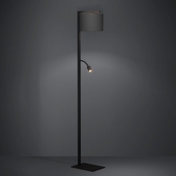 Eglo - LED Лампион 1xE27/40W/230V + LED/3,8W 3000K черен