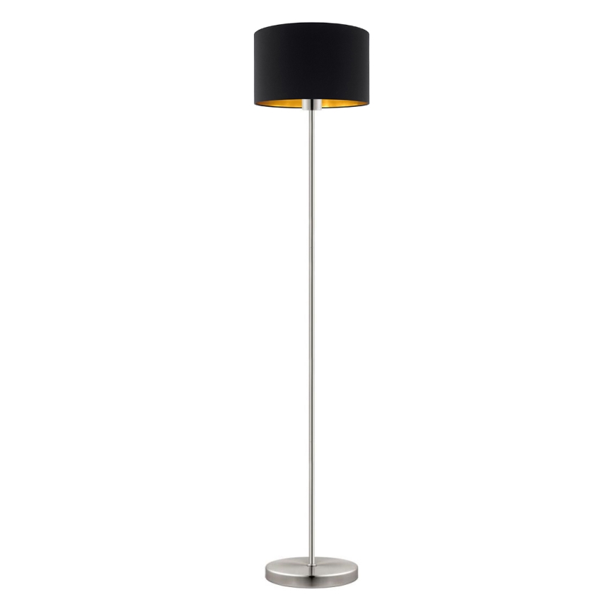 Eglo - LED  Лампион TUNJA 1xE27/60W/230V матов хром/черен