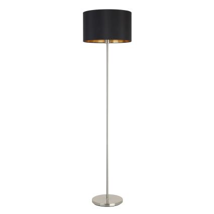 Eglo - LED  Лампион TUNJA 1xE27/60W/230V матов хром/черен
