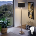 Eglo - LED Лампион TUNJA 1xE27/60W/230V матов хром/черен