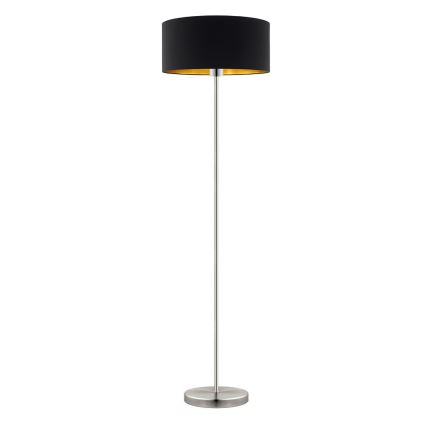 Eglo - LED Лампион TUNJA 1xE27/60W/230V матов хром/черен