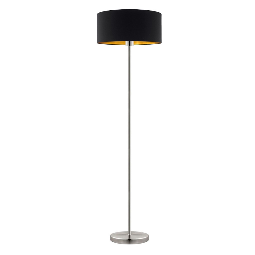 Eglo - LED Лампион TUNJA 1xE27/60W/230V матов хром/черен