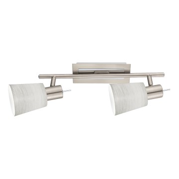 Eglo - LED Лунино осветително тяло MY CHOICE 2xE14/4W/230V матов хром/кремаво