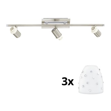Eglo - LED Лунино осветително тяло MY CHOICE 3xE14/40W/230V мат хром/бяло