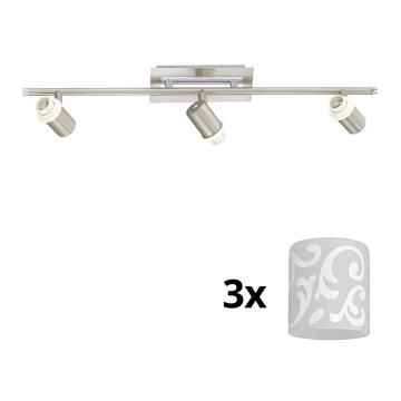 Eglo - LED Лунино осветително тяло MY CHOICE 3xE14/40W/230V мат хром/бяло