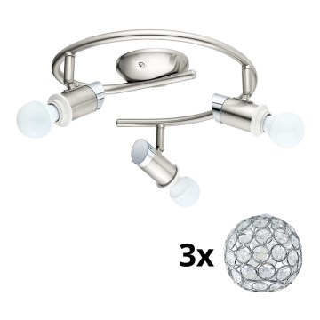 Eglo - LED Лунино осветително тяло MY CHOICE 3xE14/4W/230V мат хром