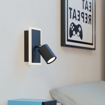 Eglo - LED настенно точково осветително тяло LED/7W/230V черно