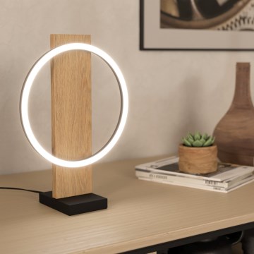 Eglo - LED Настолна лампа LED/12W/230V 3000K бежов/черен