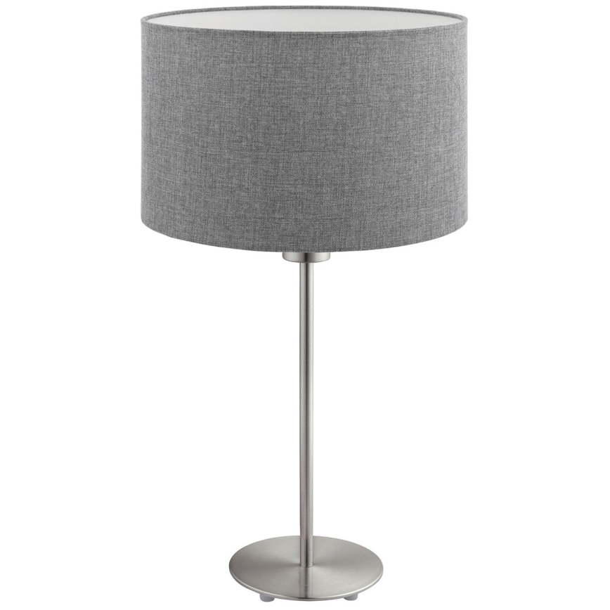 Eglo - LED  Настолна лампа TUNJA 1xE27/60W/230V 38,5 см матов хром/сив