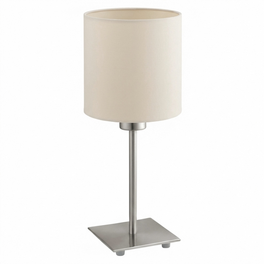 Eglo - LED настолна лампа TUNJA 1xE27/60W/230V кремава