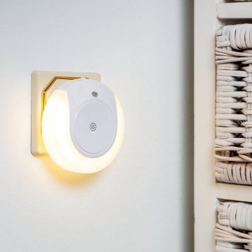 Eglo - LED нощна лампа със сензор за сумрак 2xLED/0,4W/230V 3000K