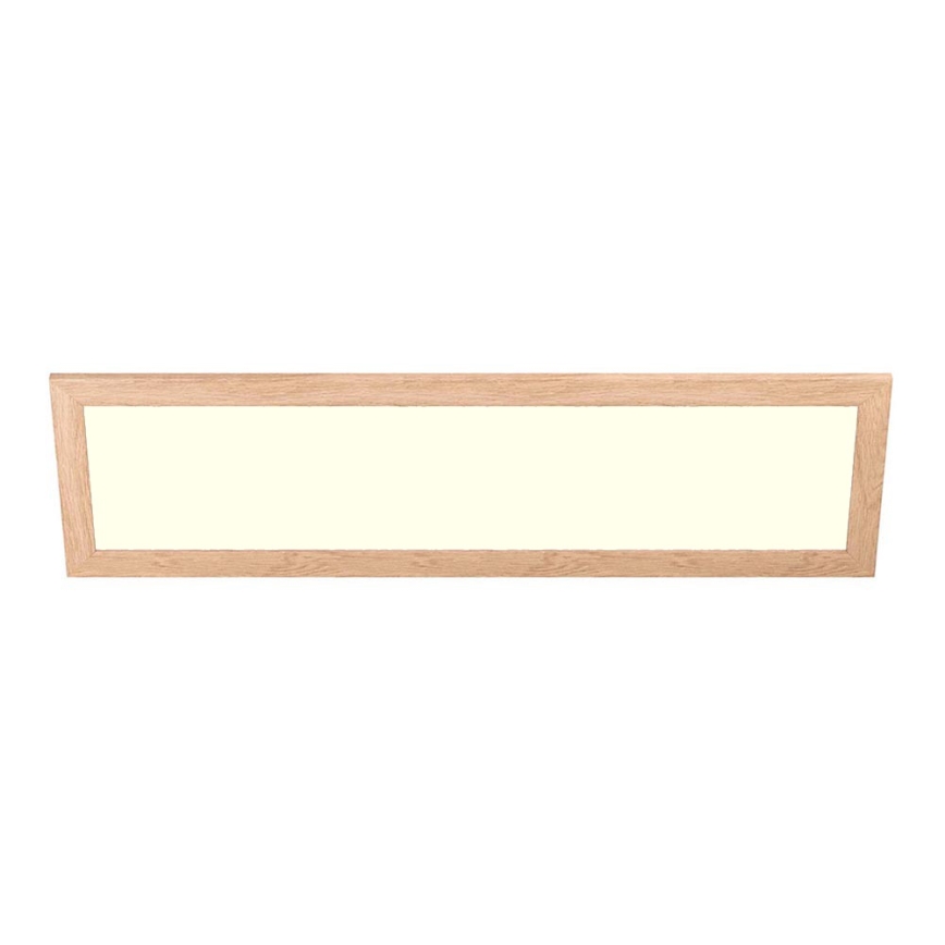 Eglo - LED Панел за повърхностен монтаж SALOBRENA-RW WOOD LED/34W/230V 2700/4000K 124x34 см кафяв