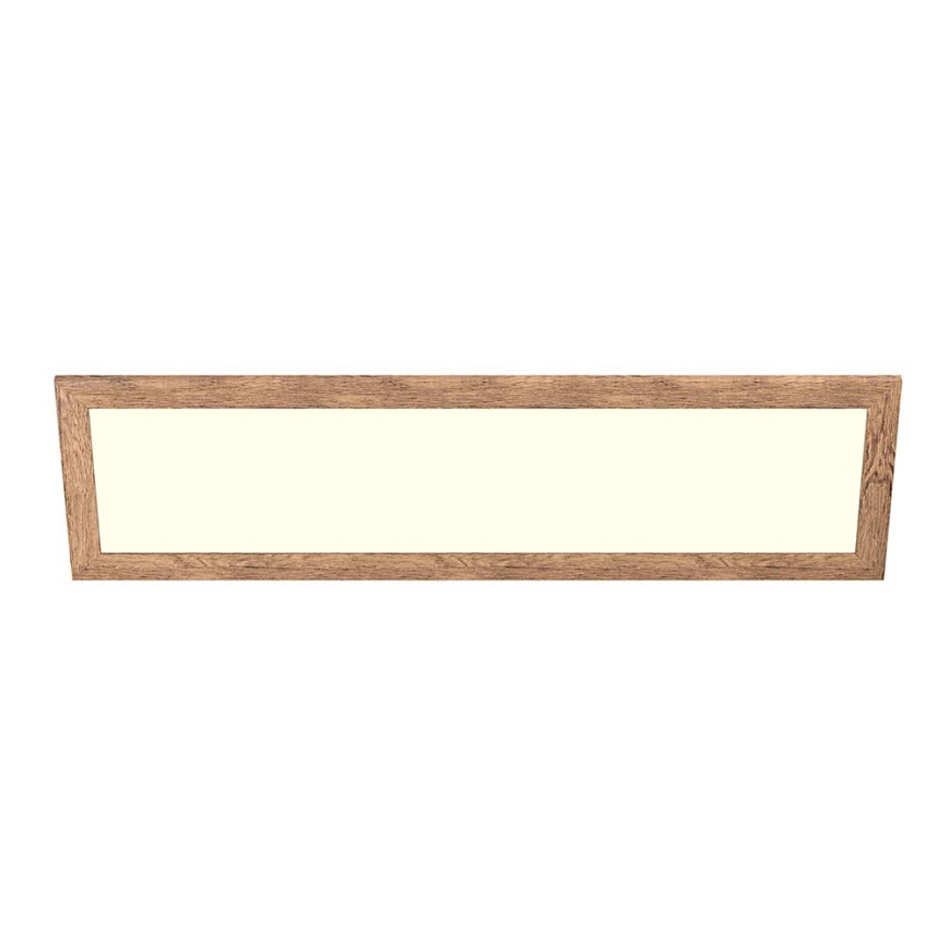Eglo - LED Панел за повърхностен монтаж SALOBRENA-RW WOOD LED/34W/230V 2700/4000K 124x34 см кафяв