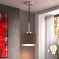 Eglo - LED пендант на кабел TUNJA 1xE27/60W/230V Ø 20 cm кафяв/черен