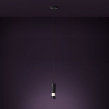 Eglo - LED Пендел 1xGU10/4,6W/230V черен