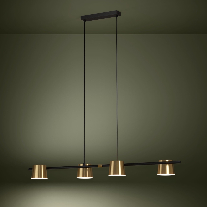 Eglo - LED Пендел 4xGU10/4,6W/230V 3000K златист