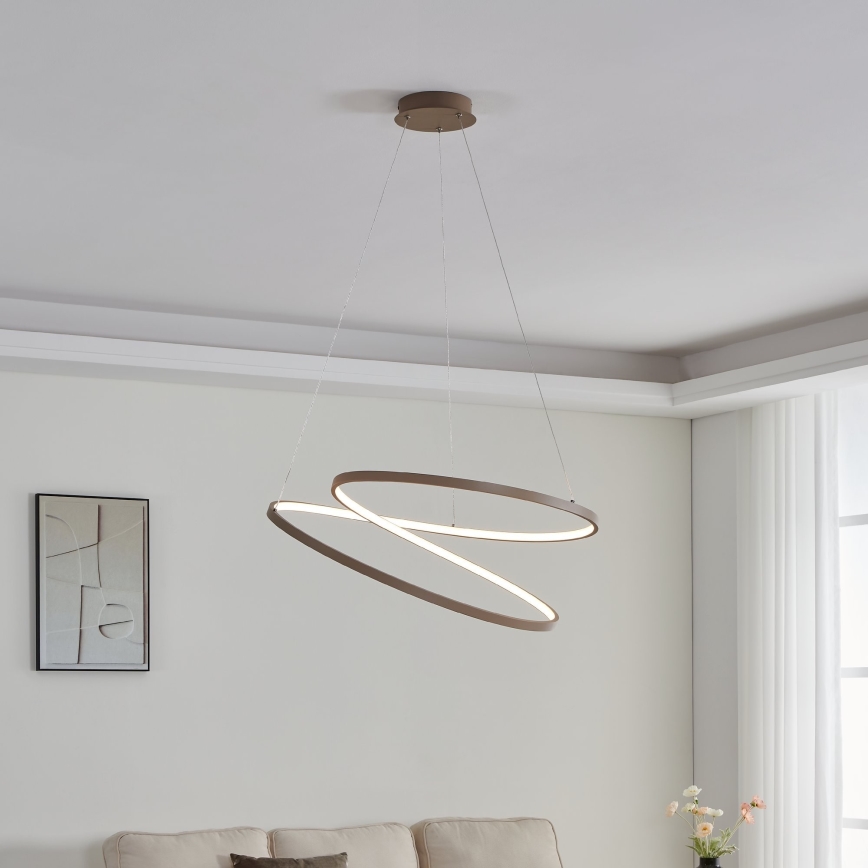 Eglo - LED Пендел LED/42W/230V 3000K бежов